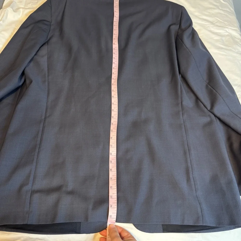 Jack Victor Montreal Mens 46 XL Wool Blazer Jacket Grey big  and Tall